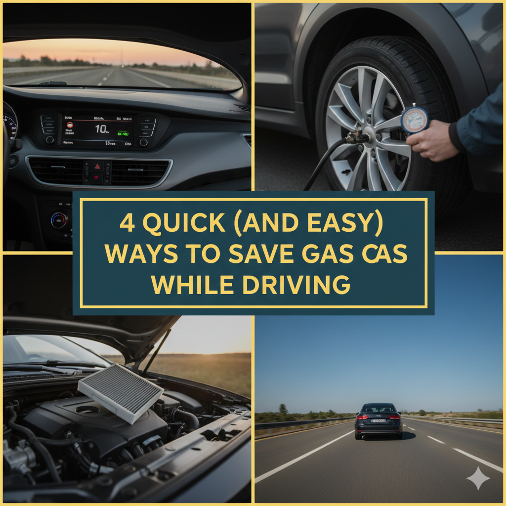 4 Quick (and Easy) Ways to Save Gas While Driving