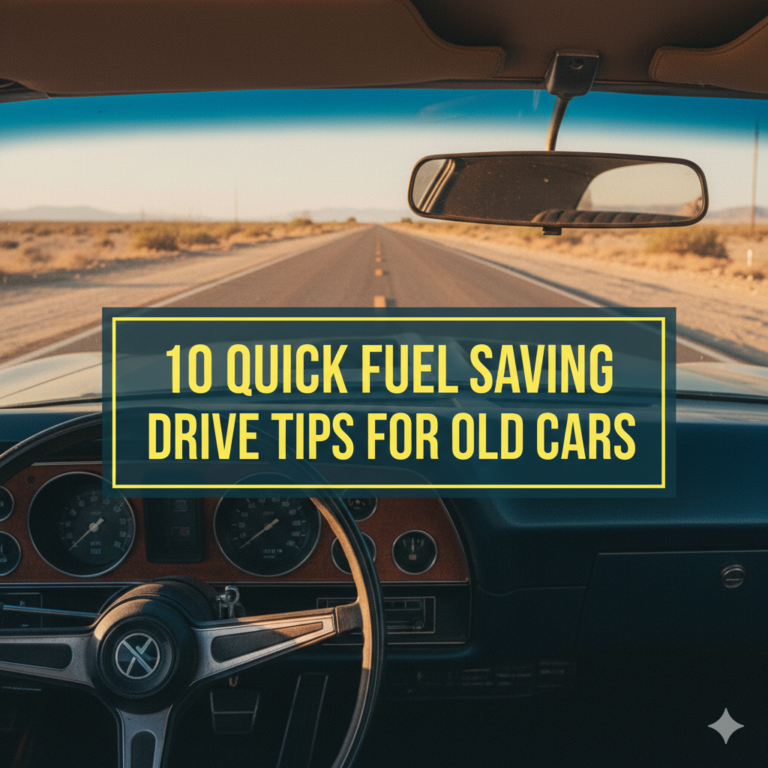 10 QUICK FUEL SAVING DRIVE TIPS FOR OLD CARS